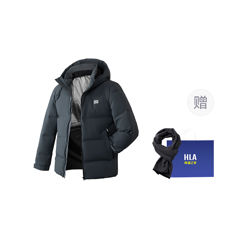 HLA Пионер серия мужская пуховая куртка, Navy Blue 7C (Scarf Combo)
HLA Пионер серия мужская пуховая куртка, Navy Blue 7C (Scarf Combo)