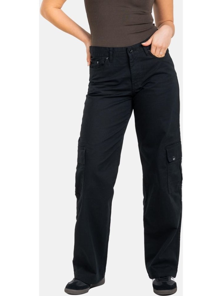 Брюки карго "Женские Mia Cargo" черного цвета Reell
Брюки карго "Женские Mia Cargo" черного цвета Reell