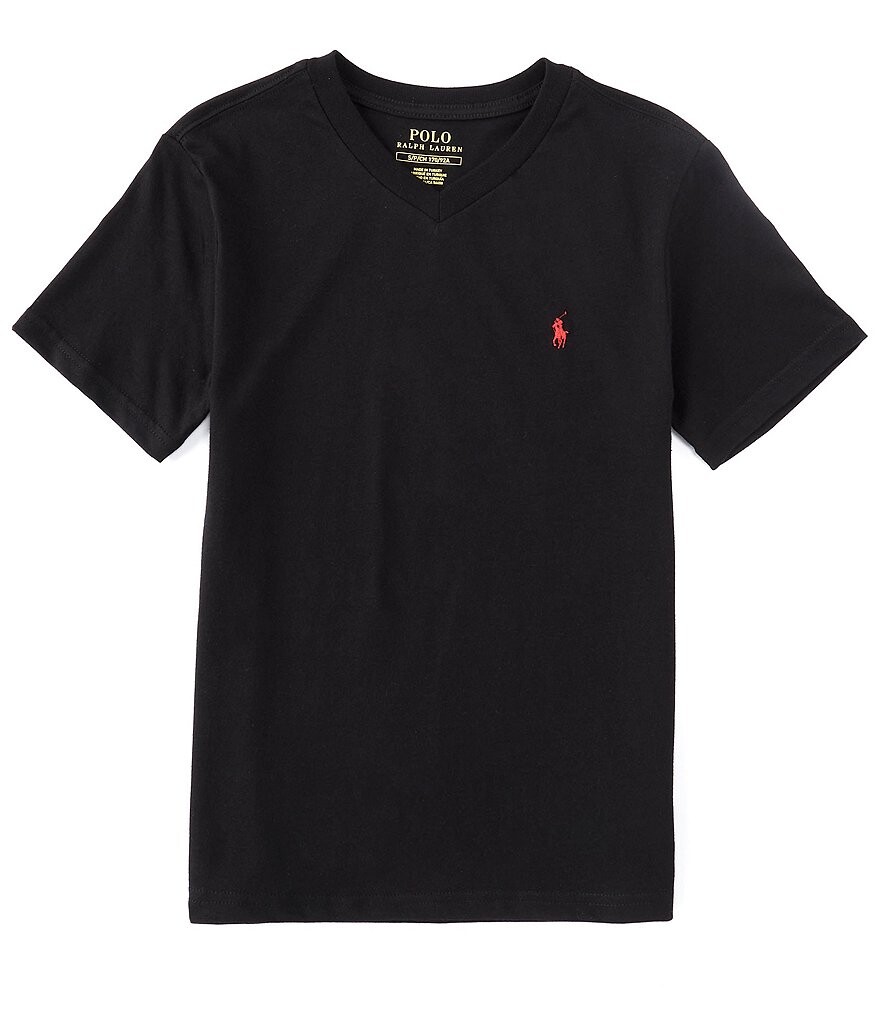 Футболка с короткими рукавами и V-образным вырезом Polo Ralph Lauren Big Boys 8–20, черный
Футболка с короткими рукавами и V-образным вырезом Polo Ralph Lauren Big Boys 8–20, черный