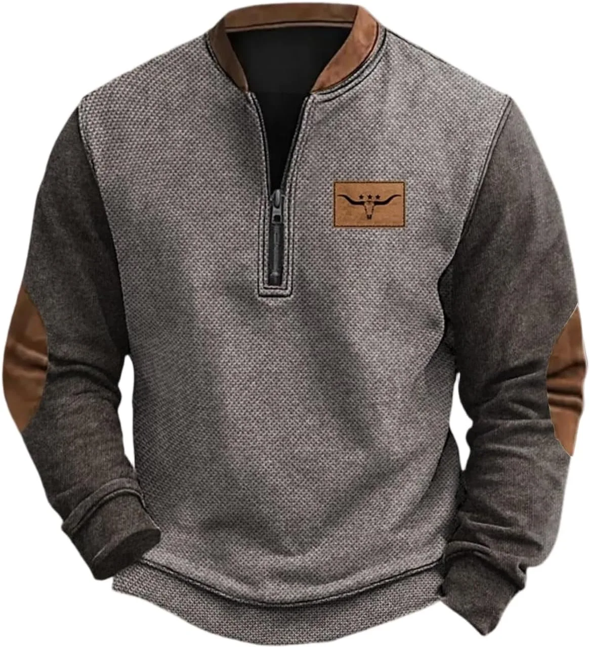 Мужской свитшот Western с воротником стойкой и ацтекским принтом
Мужской свитшот Western с воротником стойкой и ацтекским принтом