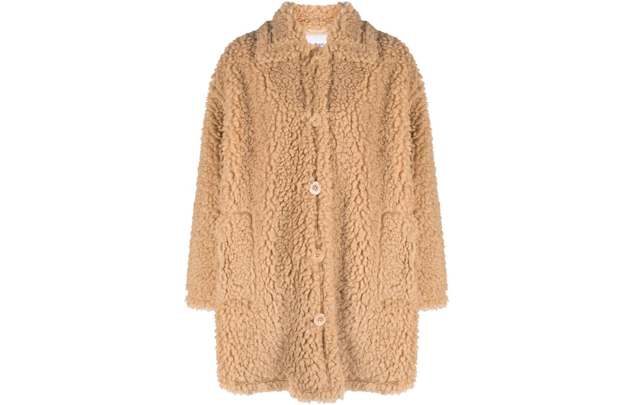 STAND STUDIO Джинсовка из искусственной овчины, Light Brown 
STAND STUDIO Джинсовка из искусственной овчины, Light Brown