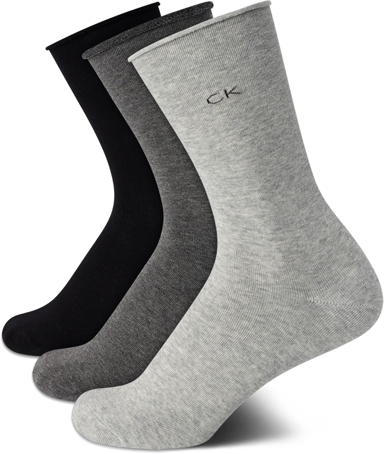 Женские носки Calvin Klein Crew Socks - 3 пары мягких хлопковых носков с отворотами на манжетах, мини/средней длины, для женщин (размер обуви: 4-10), Greys
Женские носки Calvin Klein Crew Socks - 3 пары мягких хлопковых носков с отворотами на манжетах, мини/средней длины, для женщин (размер обуви: 4-10), Greys