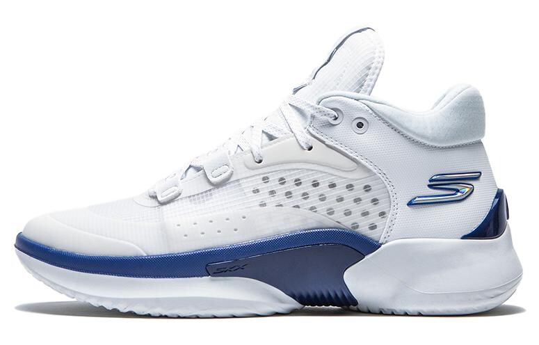 Баскетбольные кроссовки мужские высокие белые/синие/лаймовые Skechers
Баскетбольные кроссовки мужские высокие белые/синие/лаймовые Skechers