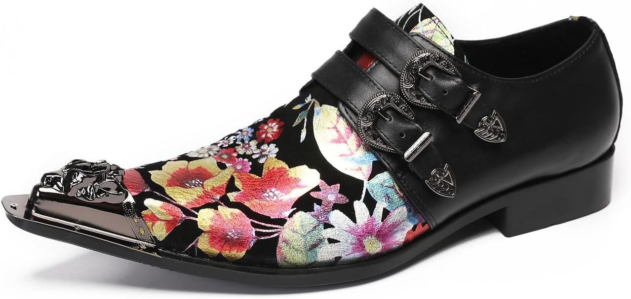 Мужские лоферы Santimon Mens, праздничные, повседневные, с металлическим носком и пряжкой, на каблуке, кожаные лоферы, западная мода, бальные, диско, смокинговые летние туфли для мужчин и мальчиков, черный
Мужские лоферы Santimon Mens, праздничные, повседневные, с металлическим носком и пряжкой, на каблуке, кожаные лоферы, западная мода, бальные, диско, смокинговые летние туфли для мужчин и мальчиков, черный