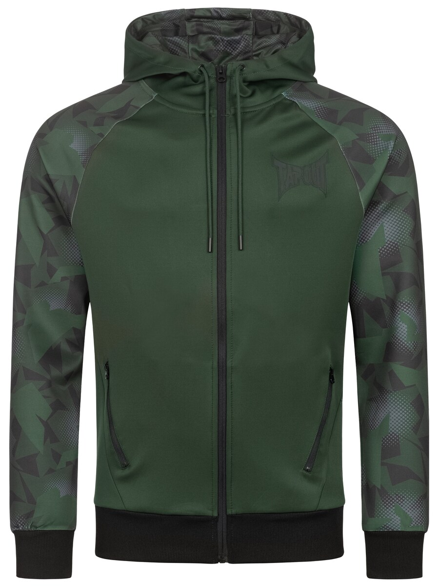 Спортивная толстовка с капюшоном на молнии Tapout, зеленый 
Спортивная толстовка с капюшоном на молнии Tapout, зеленый