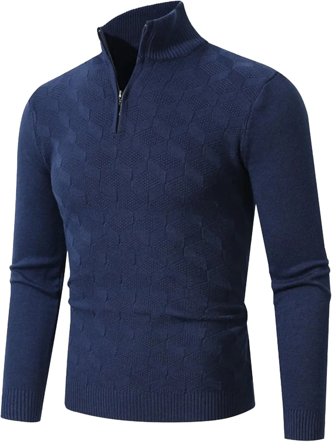 Мужской свитер с кабельной вязкой, длинный рукав, молния, slim fit QOAAIE
Мужской свитер с кабельной вязкой, длинный рукав, молния, slim fit QOAAIE