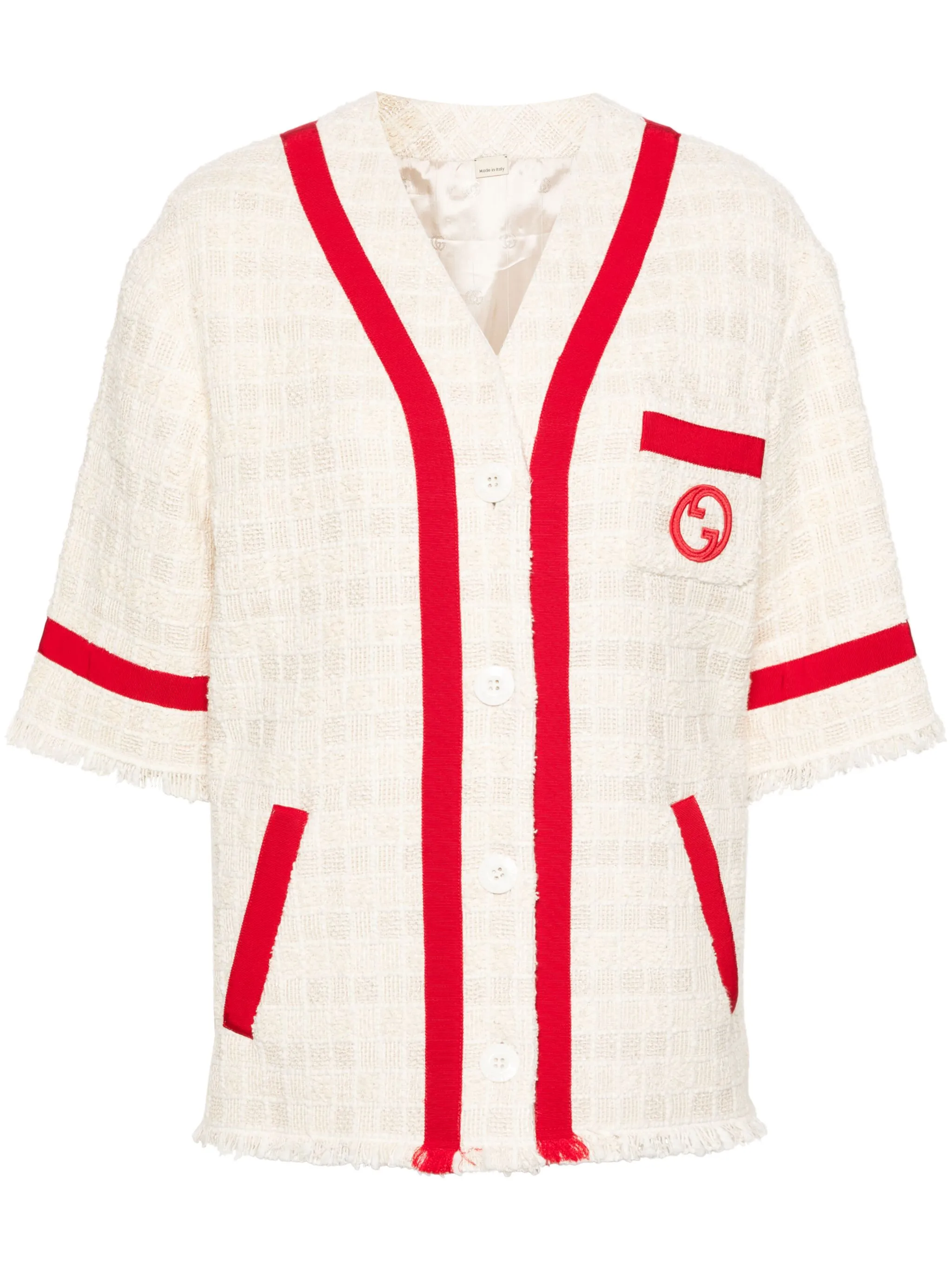 Жакет с логотипом Interlocking G Gucci, бежевый
Жакет с логотипом Interlocking G Gucci, бежевый