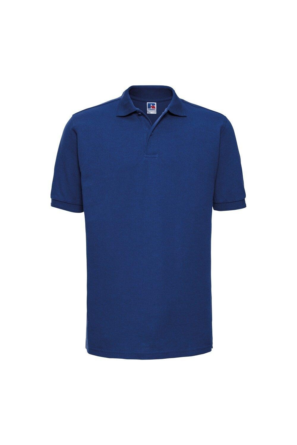 Рубашка поло с короткими рукавами и рифленым воротником и манжетами Russell, синий 
Рубашка поло с короткими рукавами и рифленым воротником и манжетами Russell, синий