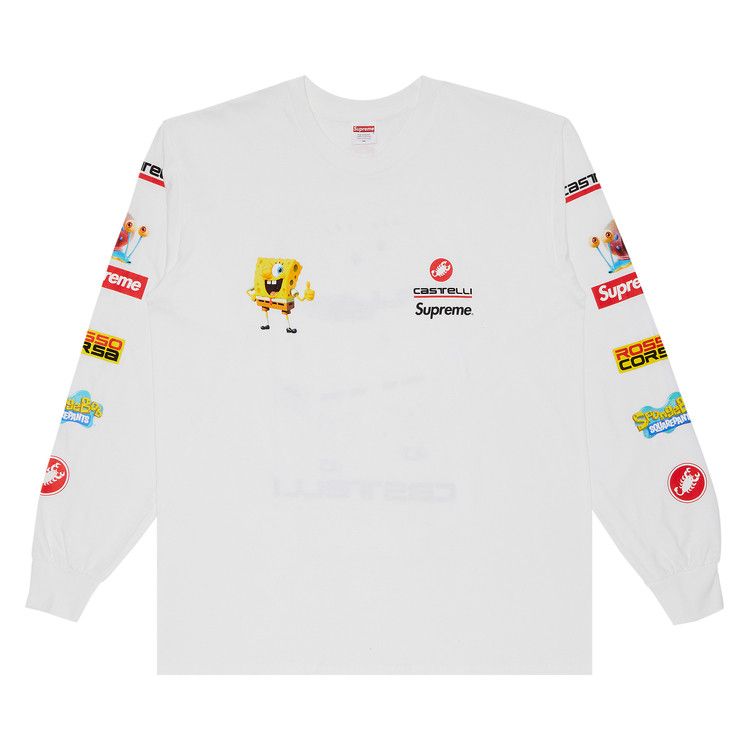 Футболка Supreme x Spongebob Squarepants x Castelli Racing Long-Sleeve Tee, White
Футболка Supreme x Spongebob Squarepants x Castelli Racing Long-Sleeve Tee, White