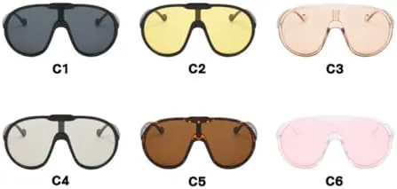 Винтажные солнцезащитные очки большого размера 2027 года для женщин и мужчин. Модные цельные солнцезащитные очки в крупной оправе, ветрозащитные MTZJH, Black Black
Винтажные солнцезащитные очки большого размера 2027 года для женщин и мужчин. Модные цельные солнцезащитные очки в крупной оправе, ветрозащитные MTZJH, Black Black