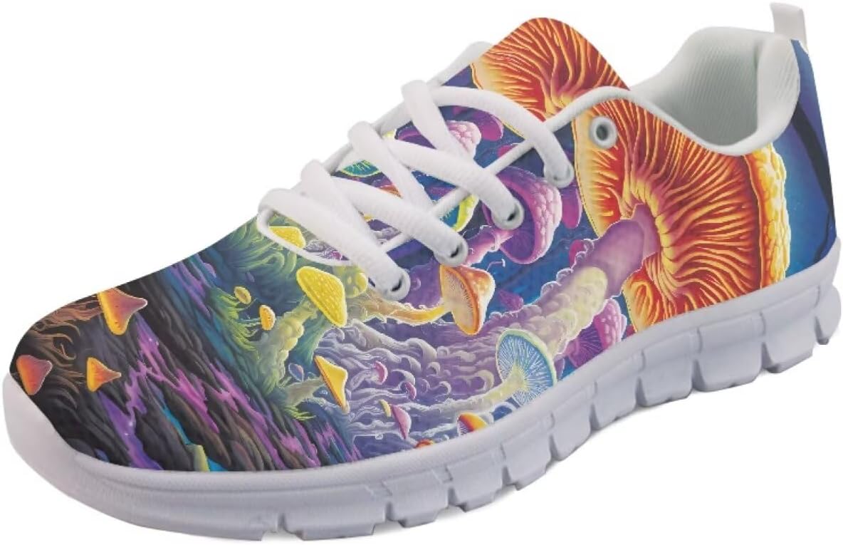 Женские кроссовки с мягкой подошвой для спорта, фитнеса, путешествий, работы, прогулок и тенниса Getelinseng, Psychedelic Mushroom
Женские кроссовки с мягкой подошвой для спорта, фитнеса, путешествий, работы, прогулок и тенниса Getelinseng, Psychedelic Mushroom