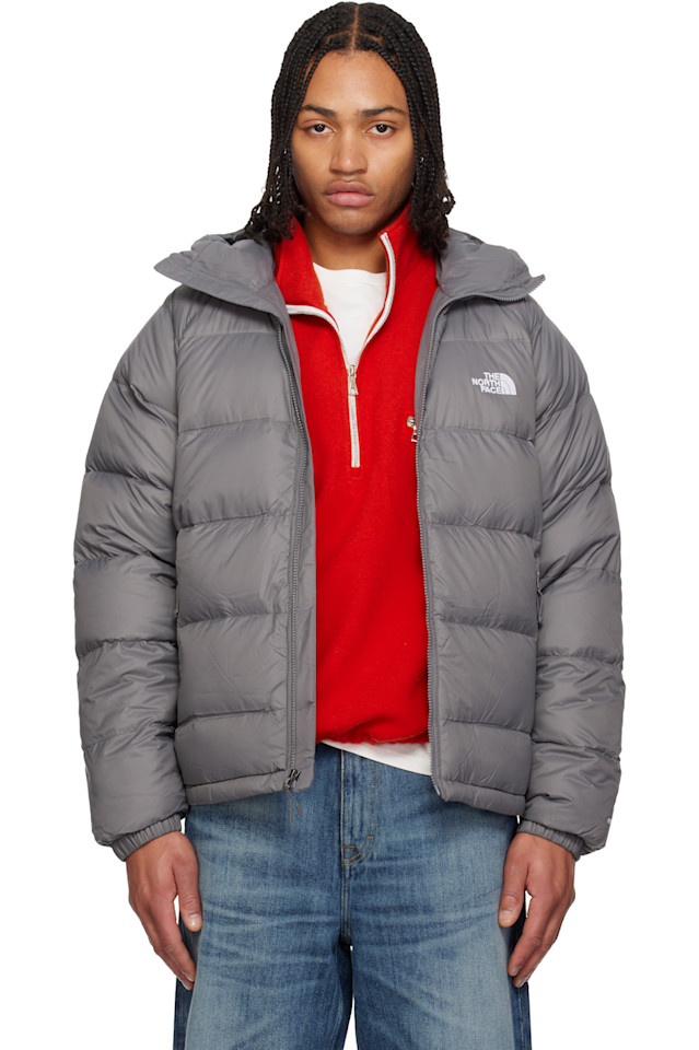 The North Face Серая пуховая куртка с капюшоном из гидреналита
The North Face Серая пуховая куртка с капюшоном из гидреналита