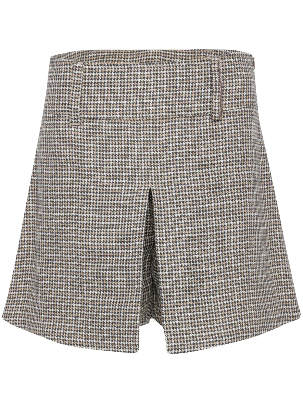 Шорты в клетку Brunello Cucinelli, нейтральный 
Шорты в клетку Brunello Cucinelli, нейтральный