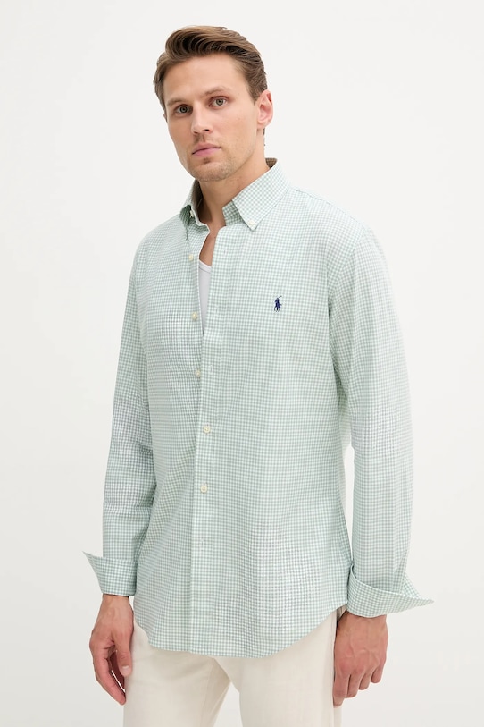 Хлопковая рубашка Polo Ralph Lauren, зеленый
Хлопковая рубашка Polo Ralph Lauren, зеленый
