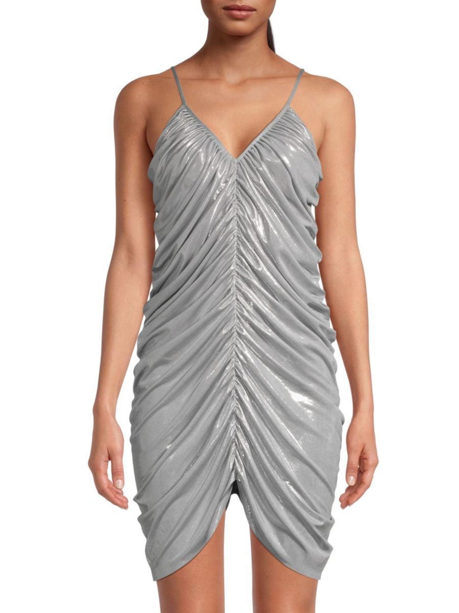 Мини-платье Diana со сборками и эффектом металлик Norma Kamali, цвет Gunmetal
Мини-платье Diana со сборками и эффектом металлик Norma Kamali, цвет Gunmetal