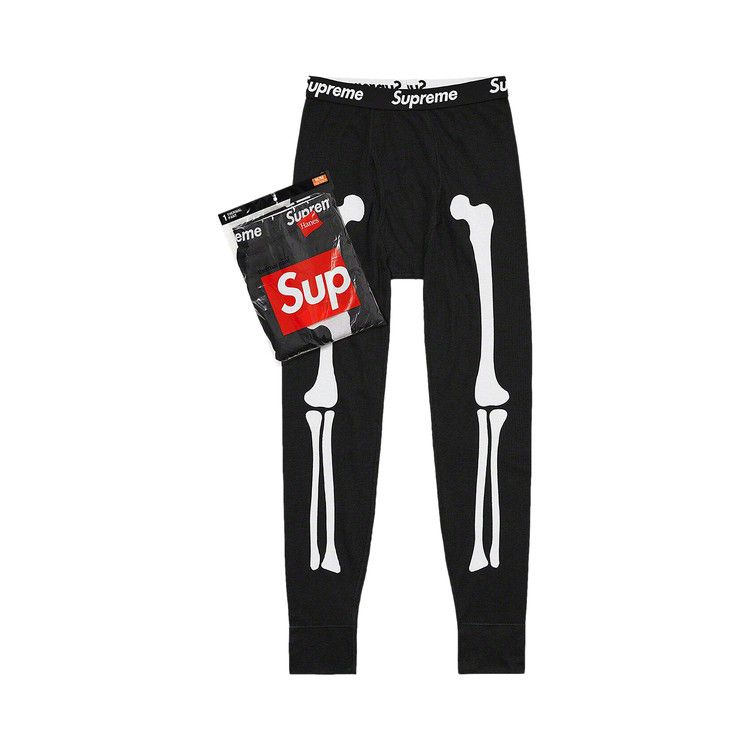 Брюки Supreme x Hanes Bones Thermal Pant (1 Pack), Black
Брюки Supreme x Hanes Bones Thermal Pant (1 Pack), Black