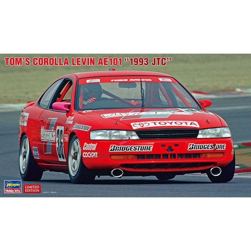 Hasegawa 20542 Tom's Corolla Levin AE101 1993 JTC 1/24
Hasegawa 20542 Tom's Corolla Levin AE101 1993 JTC 1/24