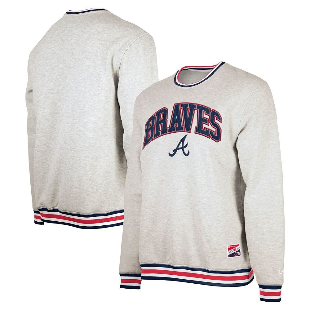 Мужской классический пуловер New Era Heather Grey Atlanta Braves Throwback, цвет Brv Grey
Мужской классический пуловер New Era Heather Grey Atlanta Braves Throwback, цвет Brv Grey