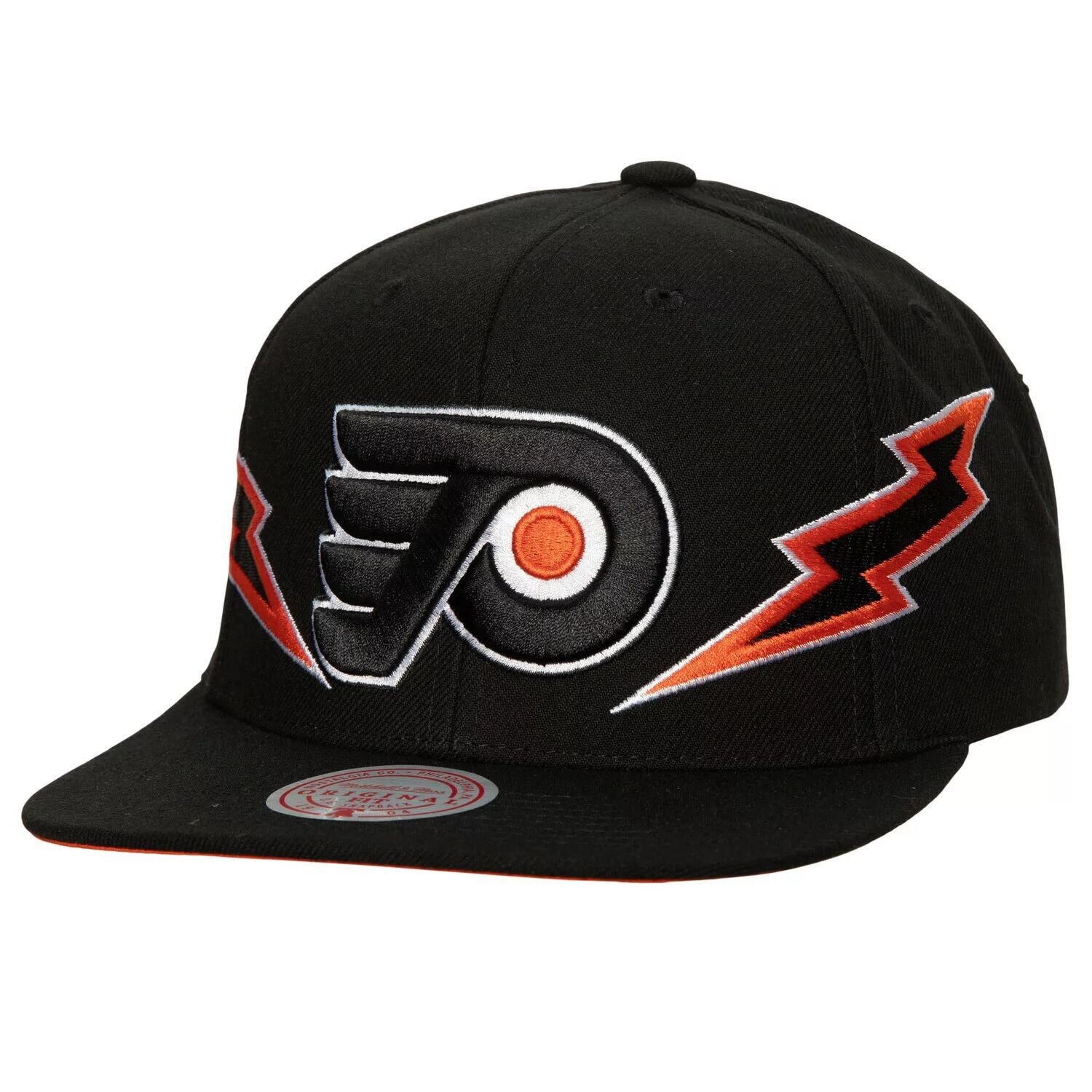 Мужская черная кепка с молниями Mitchell & Ness Philadelphia Flyers Double Trouble Snapback
Мужская черная кепка с молниями Mitchell & Ness Philadelphia Flyers Double Trouble Snapback