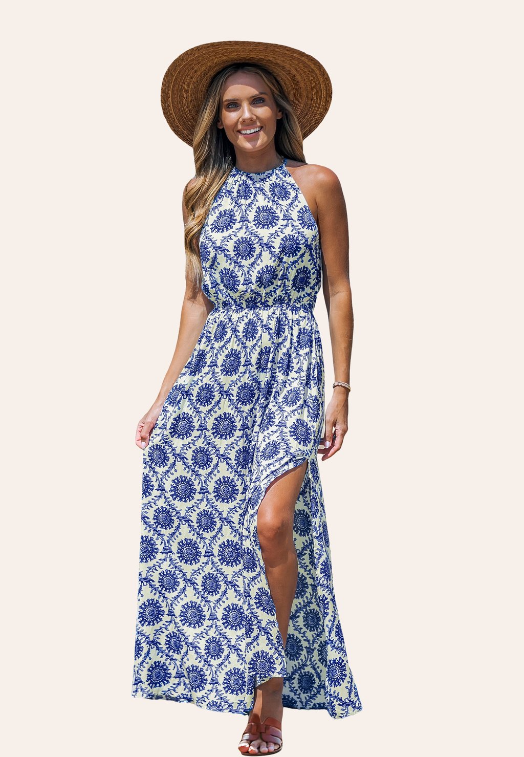 Длинное платье ORNATE HALTERNECK Cupshe, синий
Длинное платье ORNATE HALTERNECK Cupshe, синий