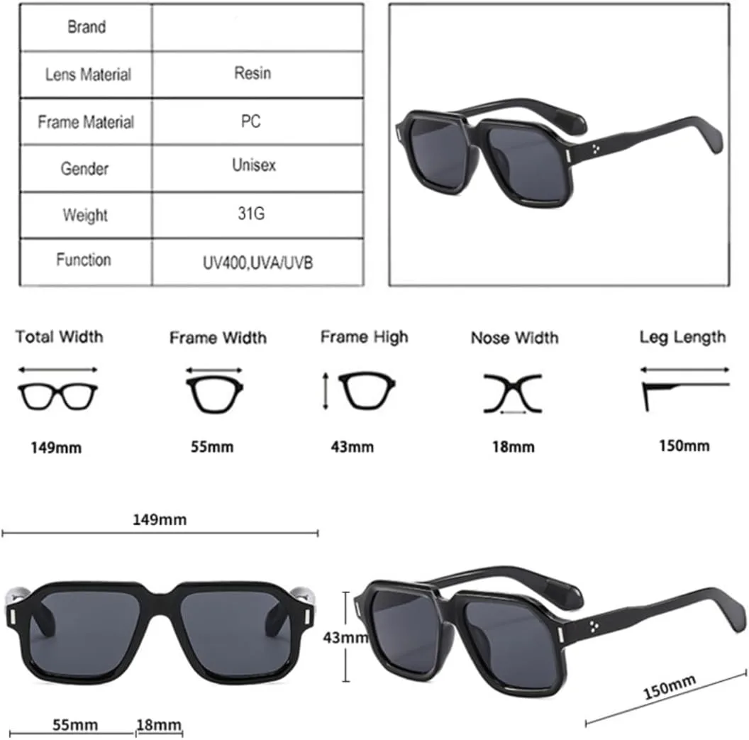 Мужские ретро-солнцезащитные очки для активного отдыха, модные желто-синие оттенки, защита от УФ-излучения UV400, женские панк-очки с заклепками UUPTTPL, Beige Grey
Мужские ретро-солнцезащитные очки для активного отдыха, модные желто-синие оттенки, защита от УФ-излучения UV400, женские панк-очки с заклепками UUPTTPL, Beige Grey