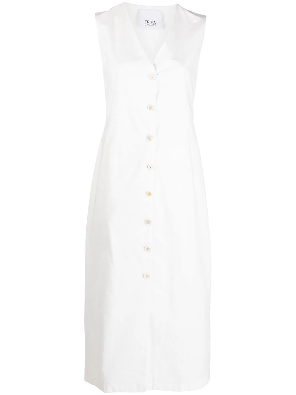 Платье-рубашка без рукавов Erika Cavallini, белый
Платье-рубашка без рукавов Erika Cavallini, белый