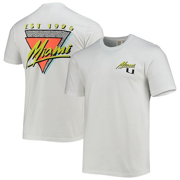 Мужская белая футболка Miami Hurricanes Miami Vice Est Comfort Color Image One
Мужская белая футболка Miami Hurricanes Miami Vice Est Comfort Color Image One