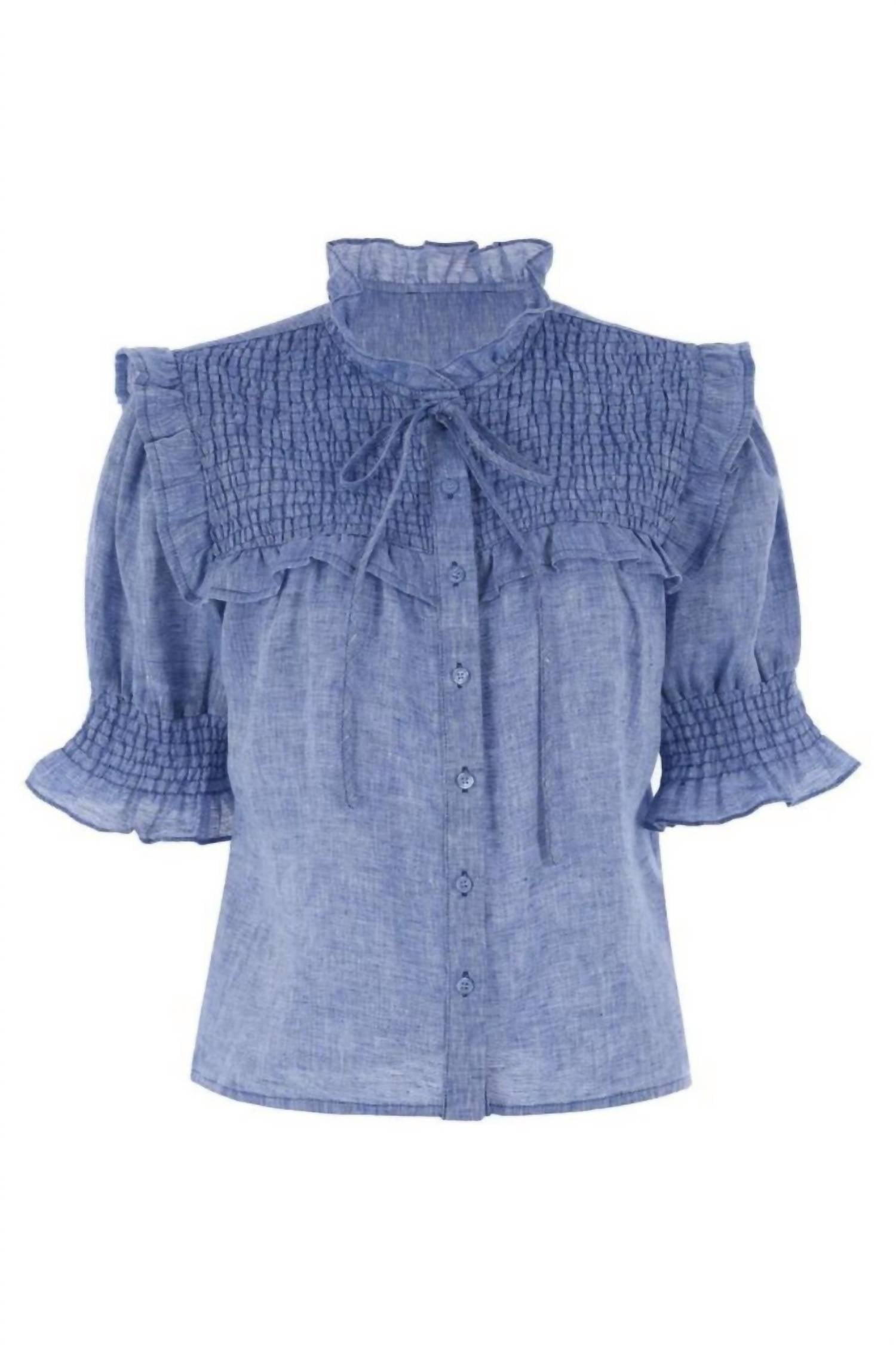 Женская рубашка Nicolette из денима и льна THE SHIRT, Denim Linen
Женская рубашка Nicolette из денима и льна THE SHIRT, Denim Linen