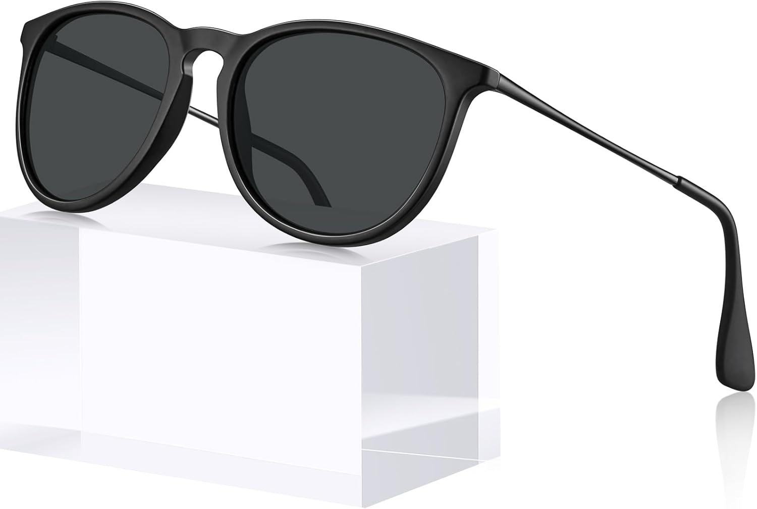 Винтажные круглые солнцезащитные очки STGATN для женщин, поляризованные, с защитой от УФ-излучения, модный ретро-дизайнерский стиль ST028, 2. Matte Black Frame Grey Lens
Винтажные круглые солнцезащитные очки STGATN для женщин, поляризованные, с защитой от УФ-излучения, модный ретро-дизайнерский стиль ST028, 2. Matte Black Frame Grey Lens