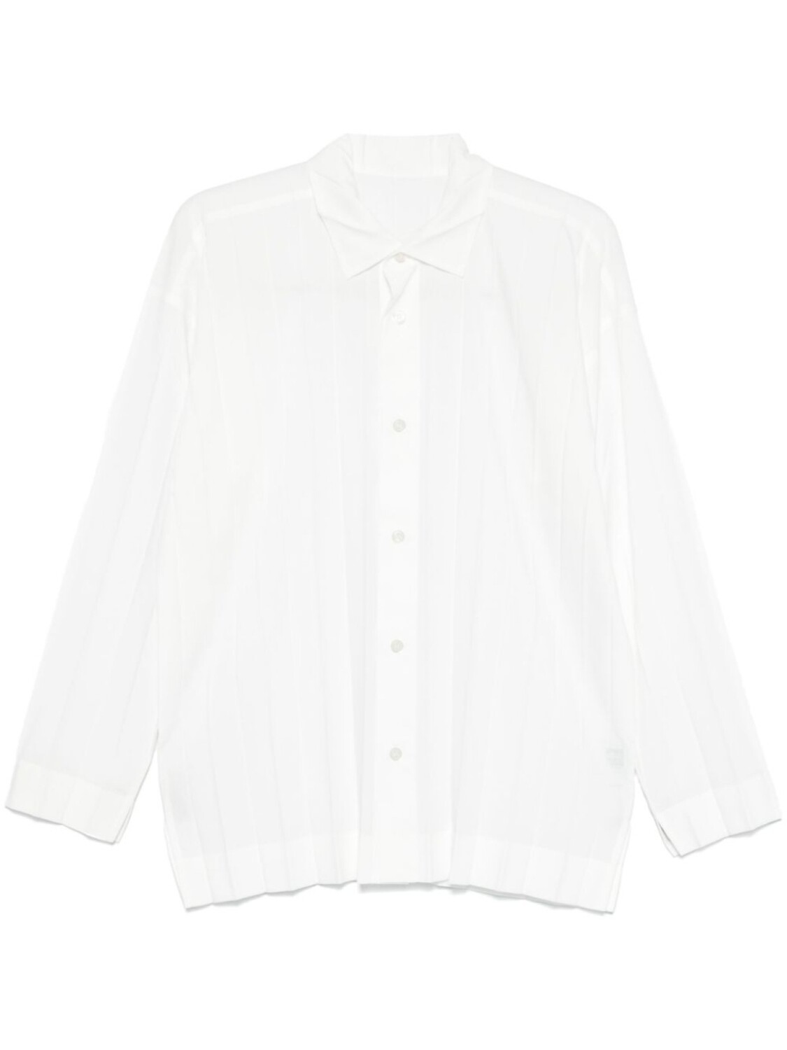 Homme Plissé Issey Miyake рубашка со складками, белый
Homme Plissé Issey Miyake рубашка со складками, белый