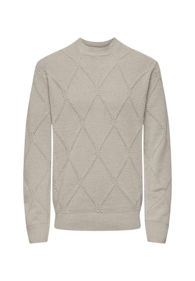 Свитер Фарид вязаный свитер r-neck Only & Sons, бежевый
Свитер Фарид вязаный свитер r-neck Only & Sons, бежевый