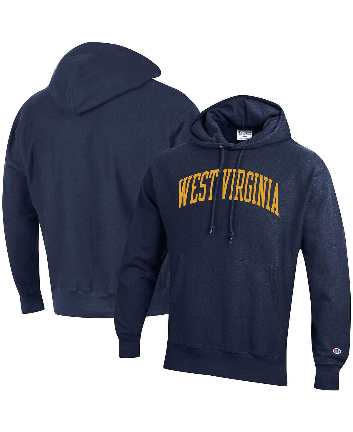 Мужской темно-синий пуловер с капюшоном West Virginia Mountaineers Team Arch обратного переплетения Champion
Мужской темно-синий пуловер с капюшоном West Virginia Mountaineers Team Arch обратного переплетения Champion