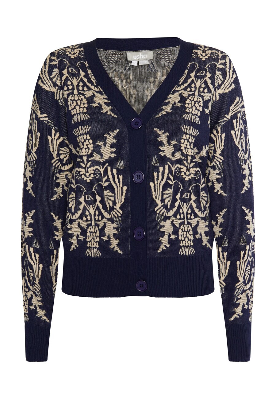 Вязаный кардиган Usha Knit Cardigan, морской синий
Вязаный кардиган Usha Knit Cardigan, морской синий