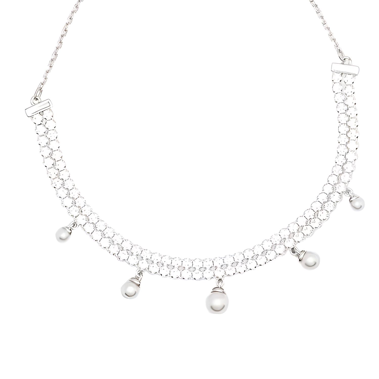 Браслет с жемчужным декором Swarovski
Браслет с жемчужным декором Swarovski