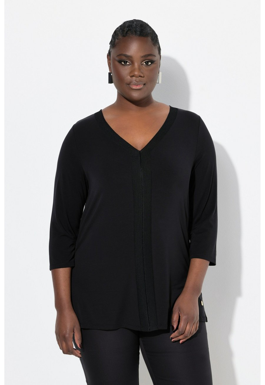 Топ Ulla Popken 3 4 SLEEVE TEE, Black
Топ Ulla Popken 3 4 SLEEVE TEE, Black