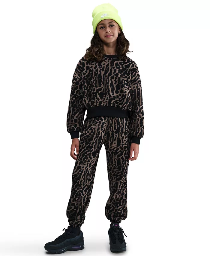 Детские принтованные свободные флисовые штаны для девочек 7-16 лет Nike, мультиколор
Детские принтованные свободные флисовые штаны для девочек 7-16 лет Nike, мультиколор