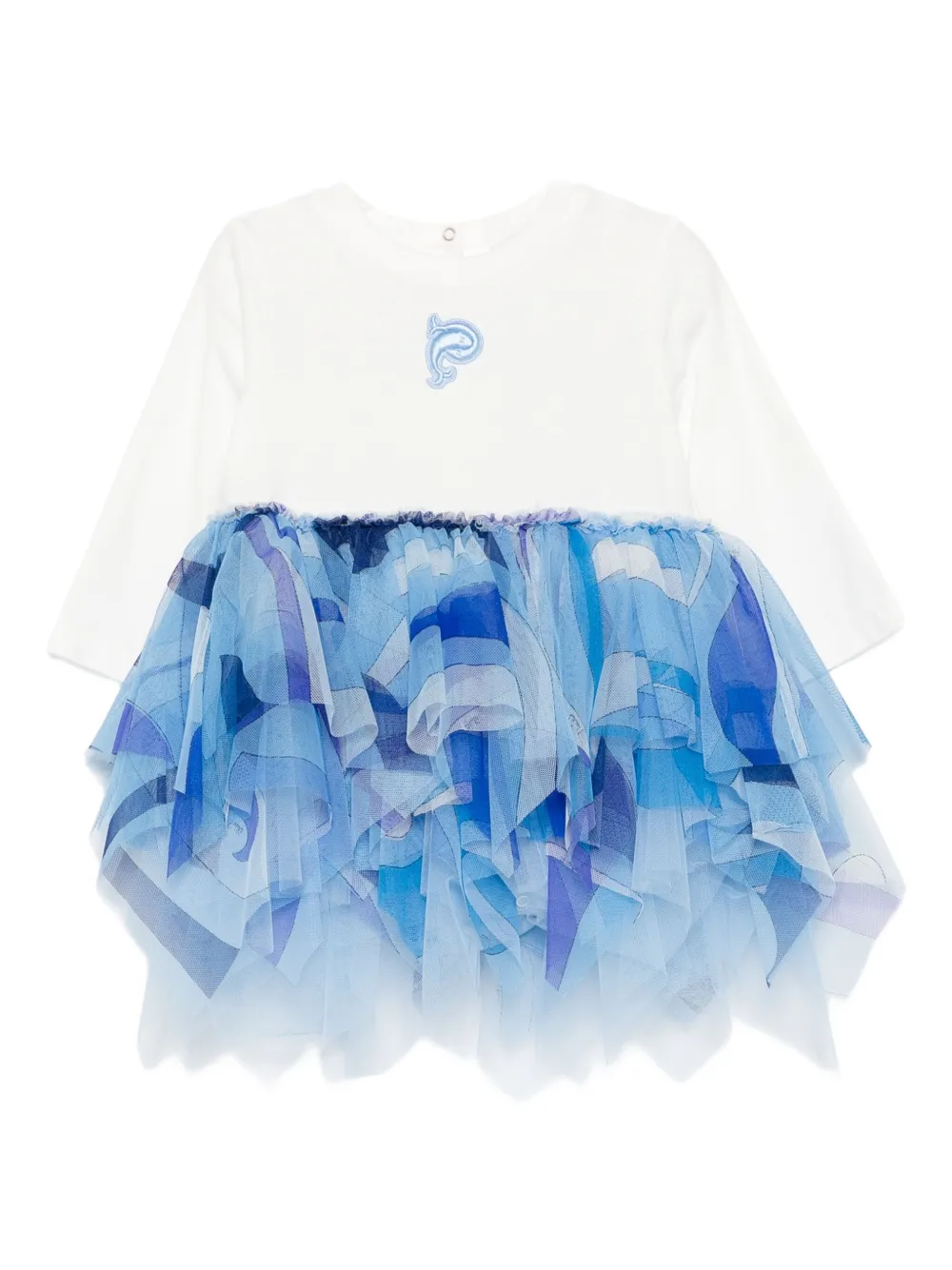 Платье из тюля с вышивкой PUCCI Junior, синий
Платье из тюля с вышивкой PUCCI Junior, синий