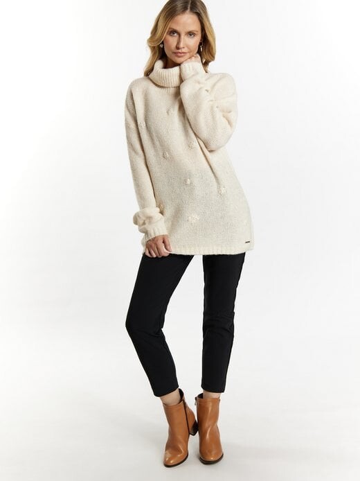 Свитер с высоким воротом Usha, бежевый
Свитер с высоким воротом Usha, бежевый