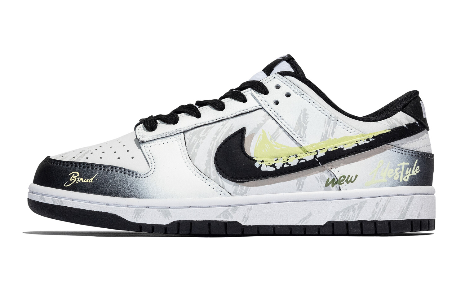 Кроссовки Nike Dunk Skateboarding Shoes Men Low-top White/Green/Black, цвет Wild Spring Pavilion Preface
Кроссовки Nike Dunk Skateboarding Shoes Men Low-top White/Green/Black, цвет Wild Spring Pavilion Preface