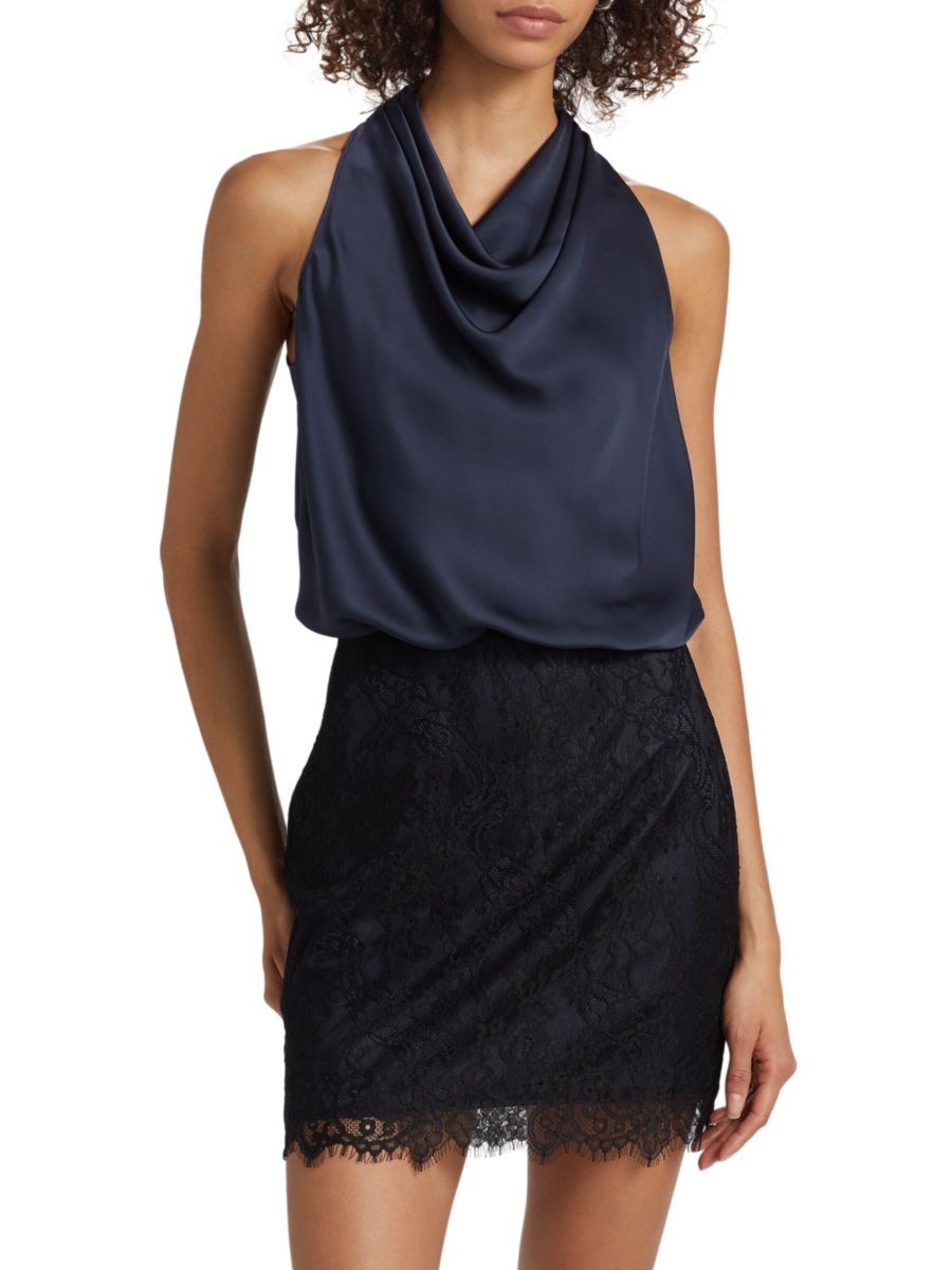 Кружевное комбинированное мини-платье Magdalena Ramy Brook, темно-синий
Кружевное комбинированное мини-платье Magdalena Ramy Brook, темно-синий