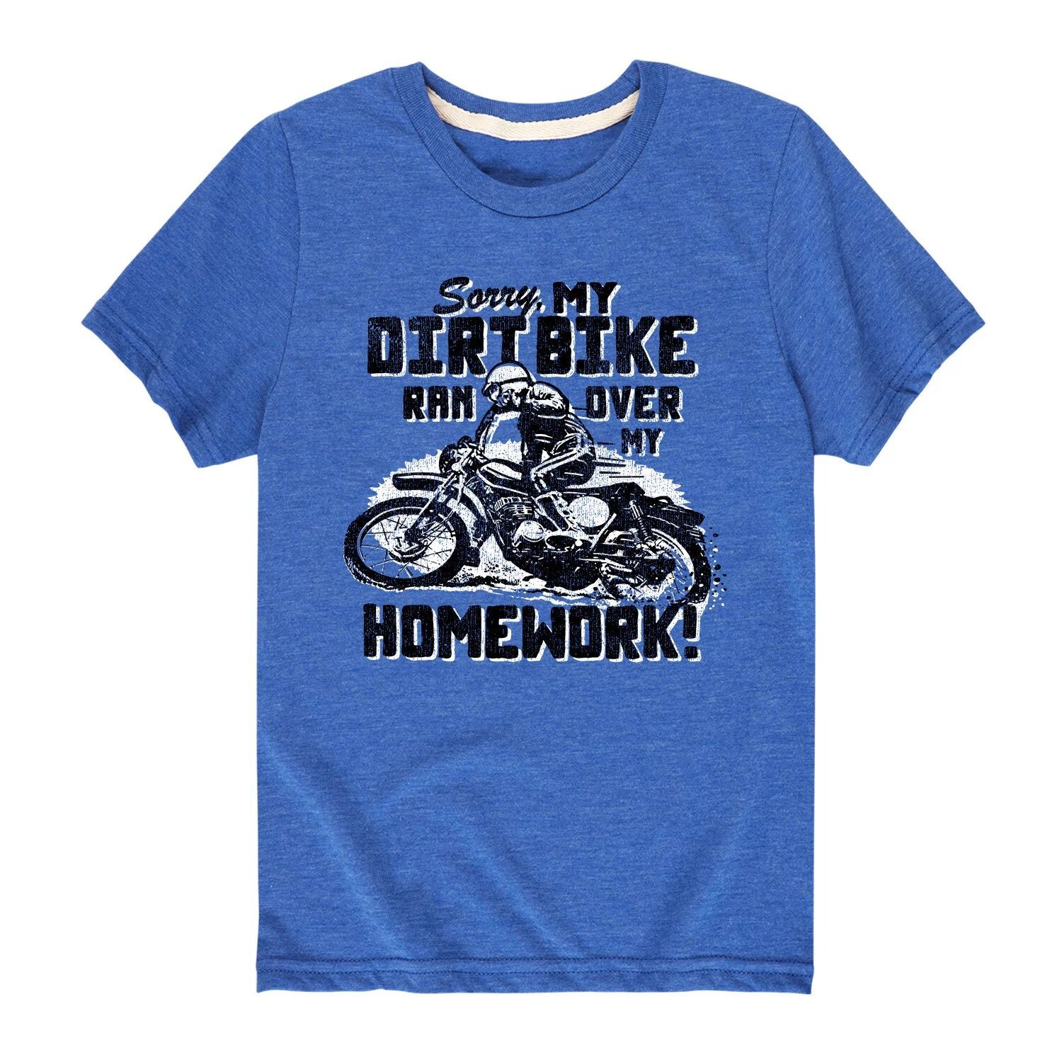 Футболка с рисунком «My Dirt Bike Homework» для мальчиков 8–20 лет Licensed Character, синий
Футболка с рисунком «My Dirt Bike Homework» для мальчиков 8–20 лет Licensed Character, синий