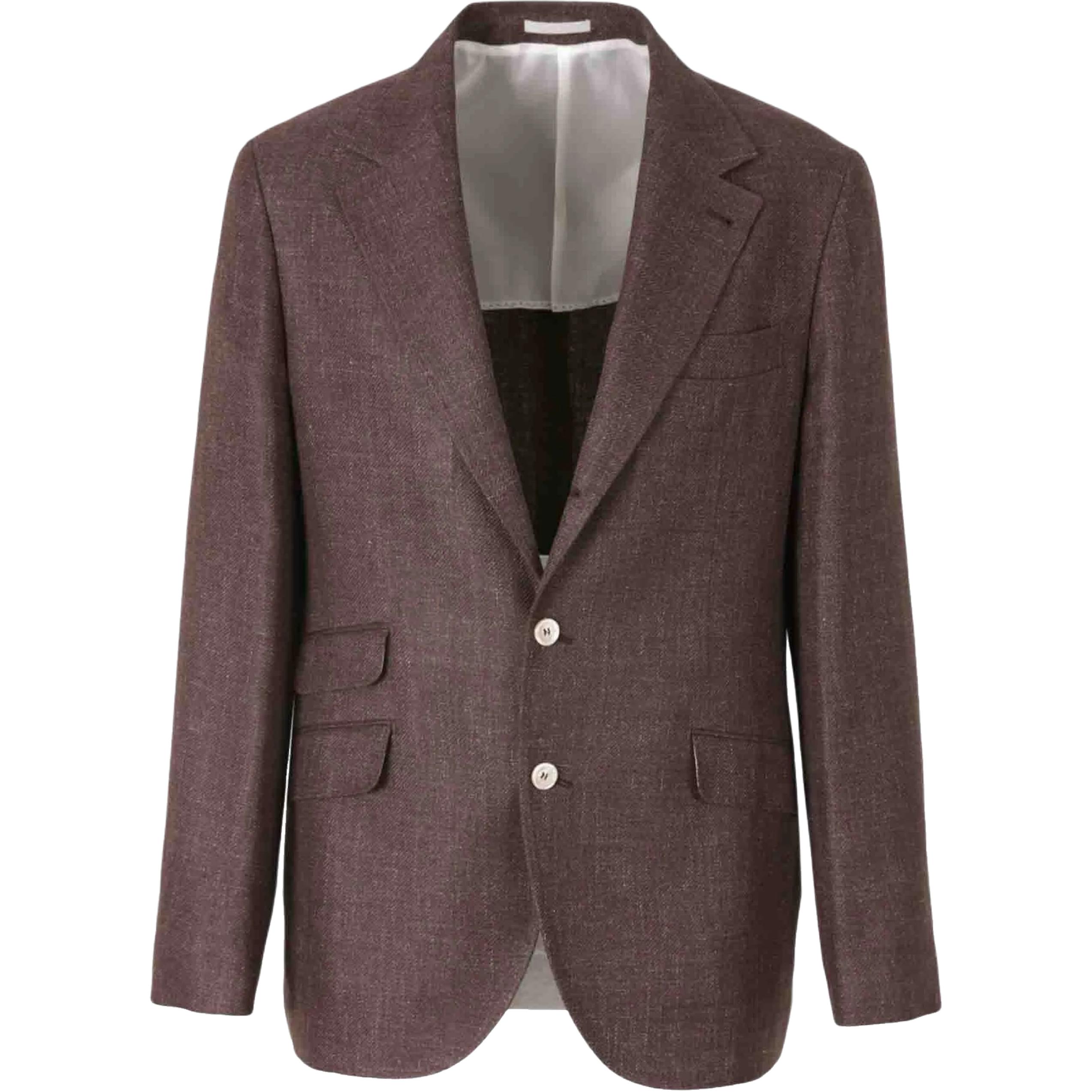 Brunello Cucinelli Однобортный блейзер, Brown
Brunello Cucinelli Однобортный блейзер, Brown