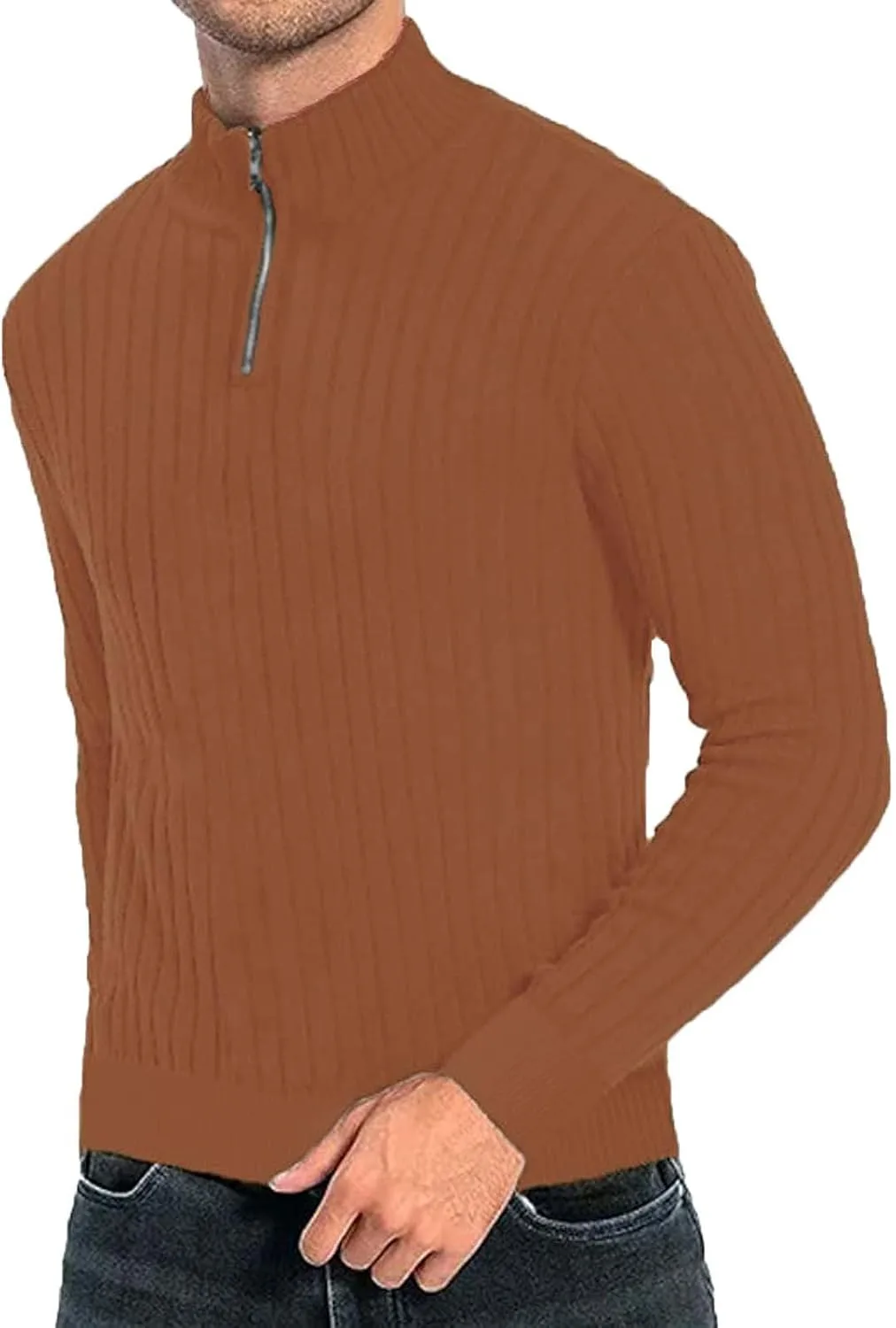 Мужская вязаная рубашка Slim с длинным рукавом и молнией
Мужская вязаная рубашка Slim с длинным рукавом и молнией