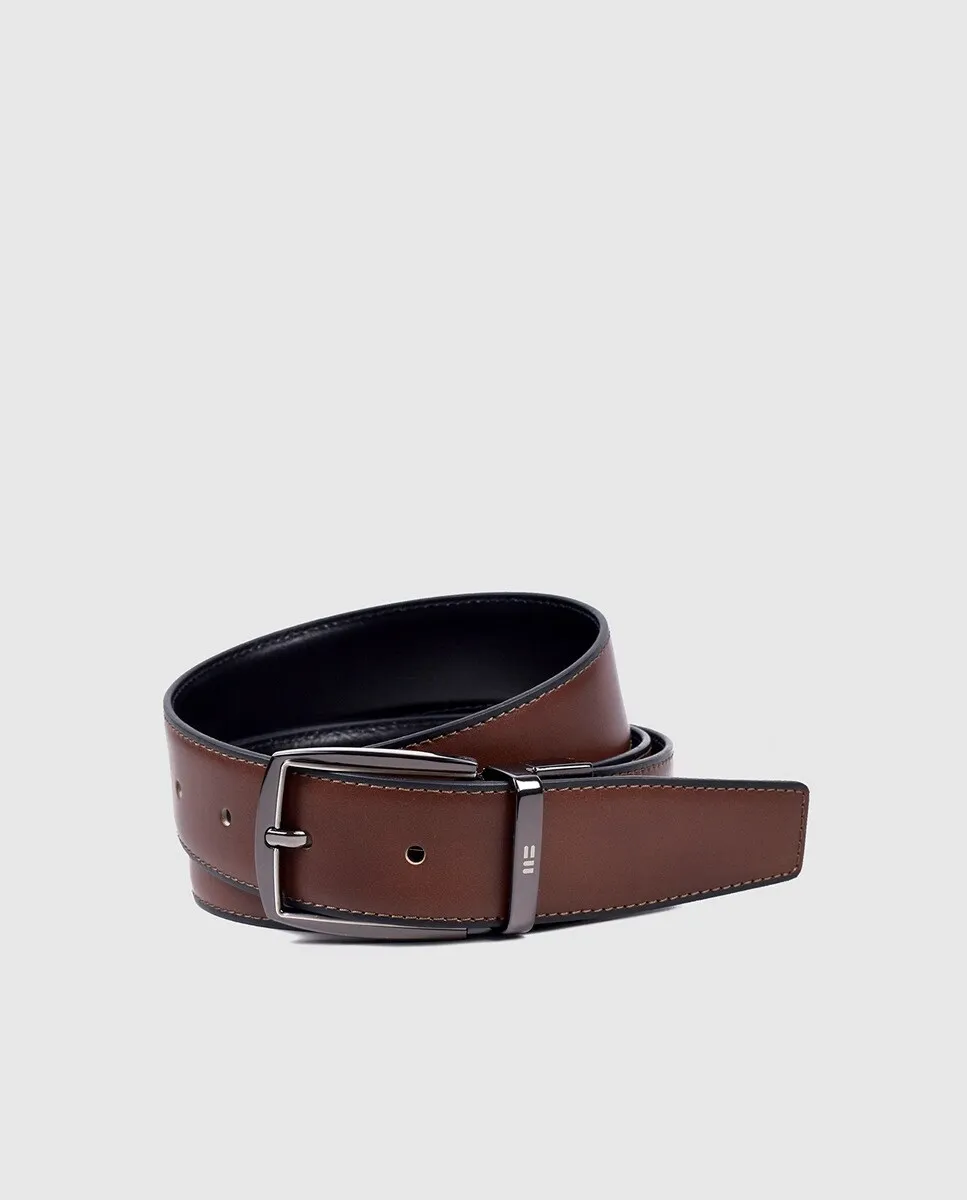 Двусторонний кожаный ремень Miguel Bellido, черный
Двусторонний кожаный ремень Miguel Bellido, черный