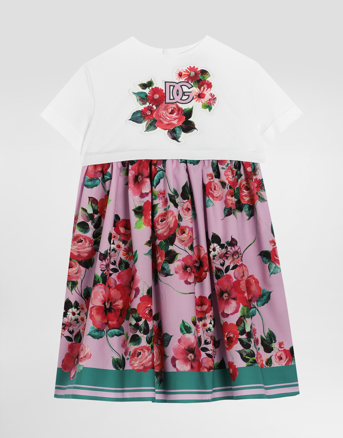 Платье из принтованного поплина и трикотажа Dolce&Gabbana, мультиколор
Платье из принтованного поплина и трикотажа Dolce&Gabbana, мультиколор