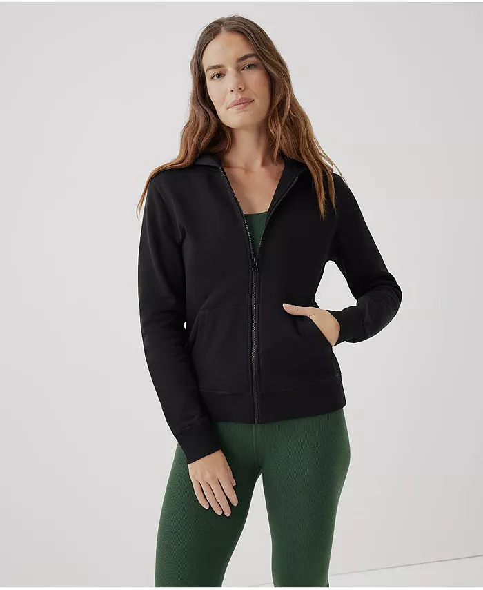 Женская толстовка с капюшоном на молнии из органического хлопка с начесом и флисом Cloud Pact, черный
Женская толстовка с капюшоном на молнии из органического хлопка с начесом и флисом Cloud Pact, черный