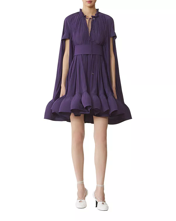 Короткое платье из шармеза Lanvin, фиолетовый
Короткое платье из шармеза Lanvin, фиолетовый