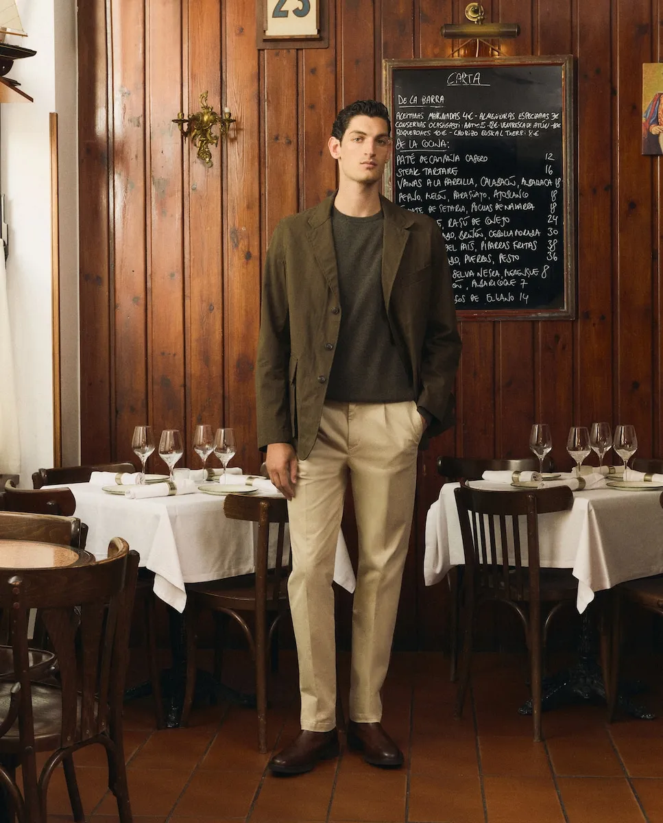 Мужская псевдоамериканская куртка из технической ткани Emidio Tucci, хаки
Мужская псевдоамериканская куртка из технической ткани Emidio Tucci, хаки