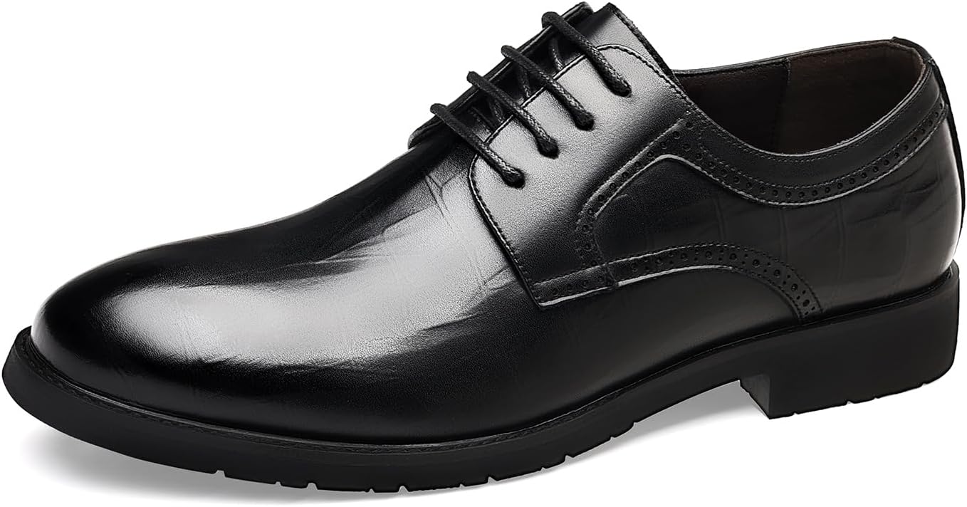 Мужские классические формальные оксфорды на шнуровке из кожи для свадьбы, костюма или смокинга Georhj, черный
Мужские классические формальные оксфорды на шнуровке из кожи для свадьбы, костюма или смокинга Georhj, черный