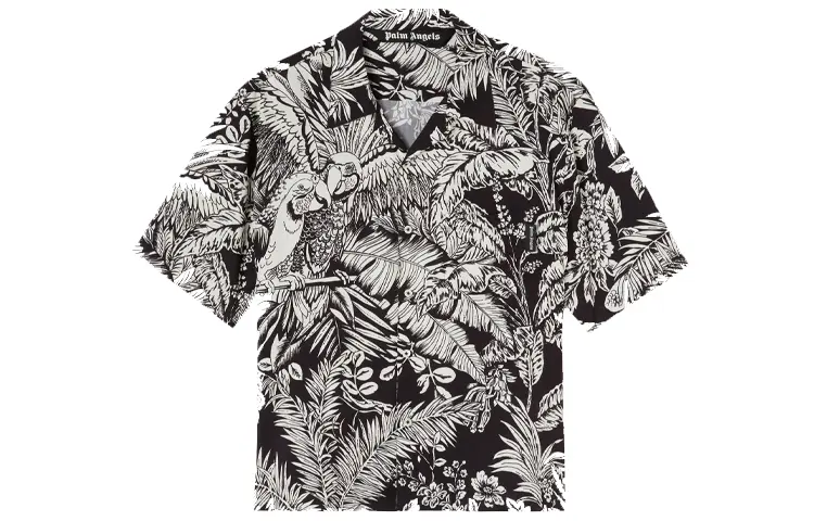 Рубашка с надписью «Отпуск попугаев джунглей» Palm Angels, черный
Рубашка с надписью «Отпуск попугаев джунглей» Palm Angels, черный